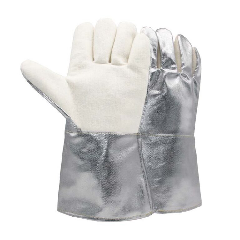 S1056 White Aramid Aluminum Coat 350 Degree Gloves